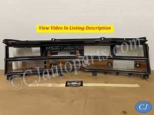OEM 1971 1972 1973 Cadillac Deville Eldorado Calais LEFT DASH INSTRUMENT CLUSTER SPEEDOMETER RADIO BEZEL WOODGRAIN TRIM #1496235